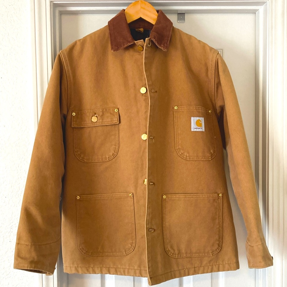 Carhartt duck canvas lined barn overcoat